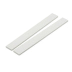 2 x 25mm White PVC Flat Bar x 1 Metre
