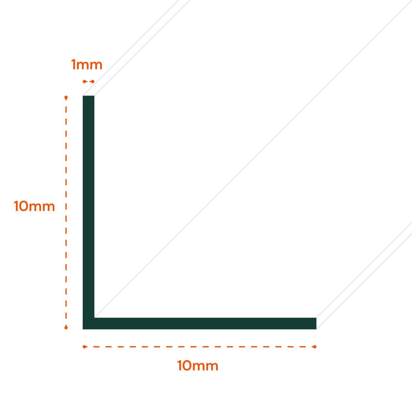 1 Metre UPVC Plastic Rigid Angle Corner Cover Trim 90 Degree