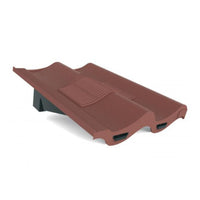 Manthorpe Antique Red Double Pantile Tile Vent with Adaptor Kit for Concrete Tile Roofs
