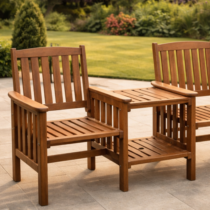 Natural Hardwood Garden Companion Set