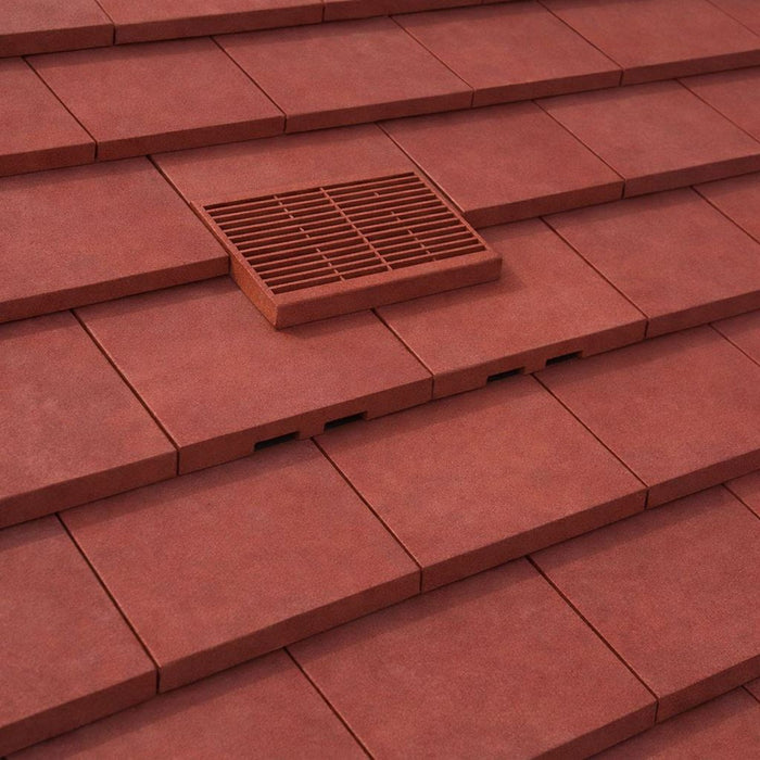 Manthorpe Antique Red Plain Tile Vent with Adaptor Kit for Clay and Concrete Roofs
