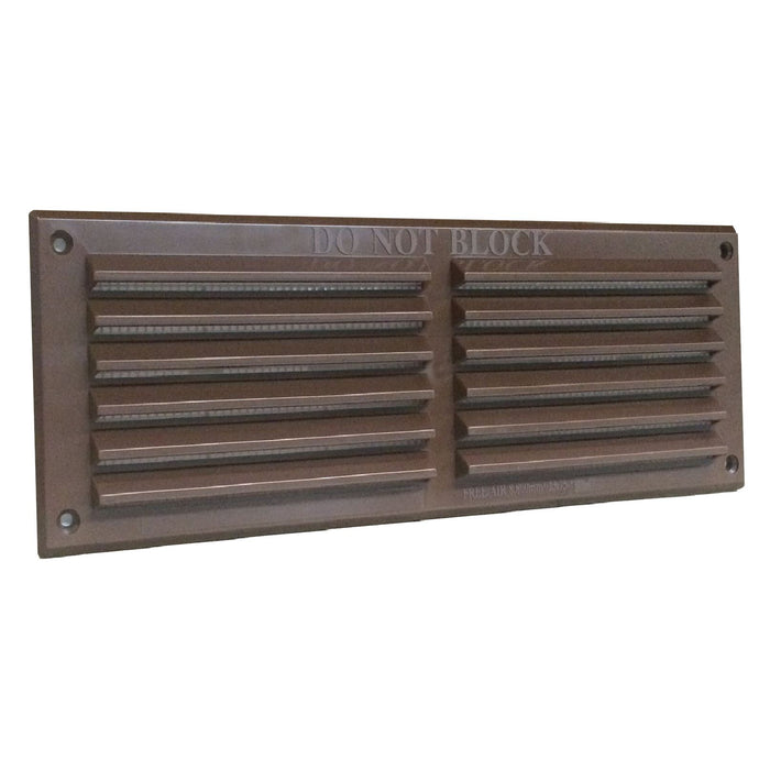 9 x 3 Rytons Brown Louvre Vent Removable Flyscreen     (0069) +20