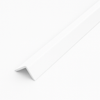 White 1 Metre UPVC Angle 25mm x 25mm Corner Trim