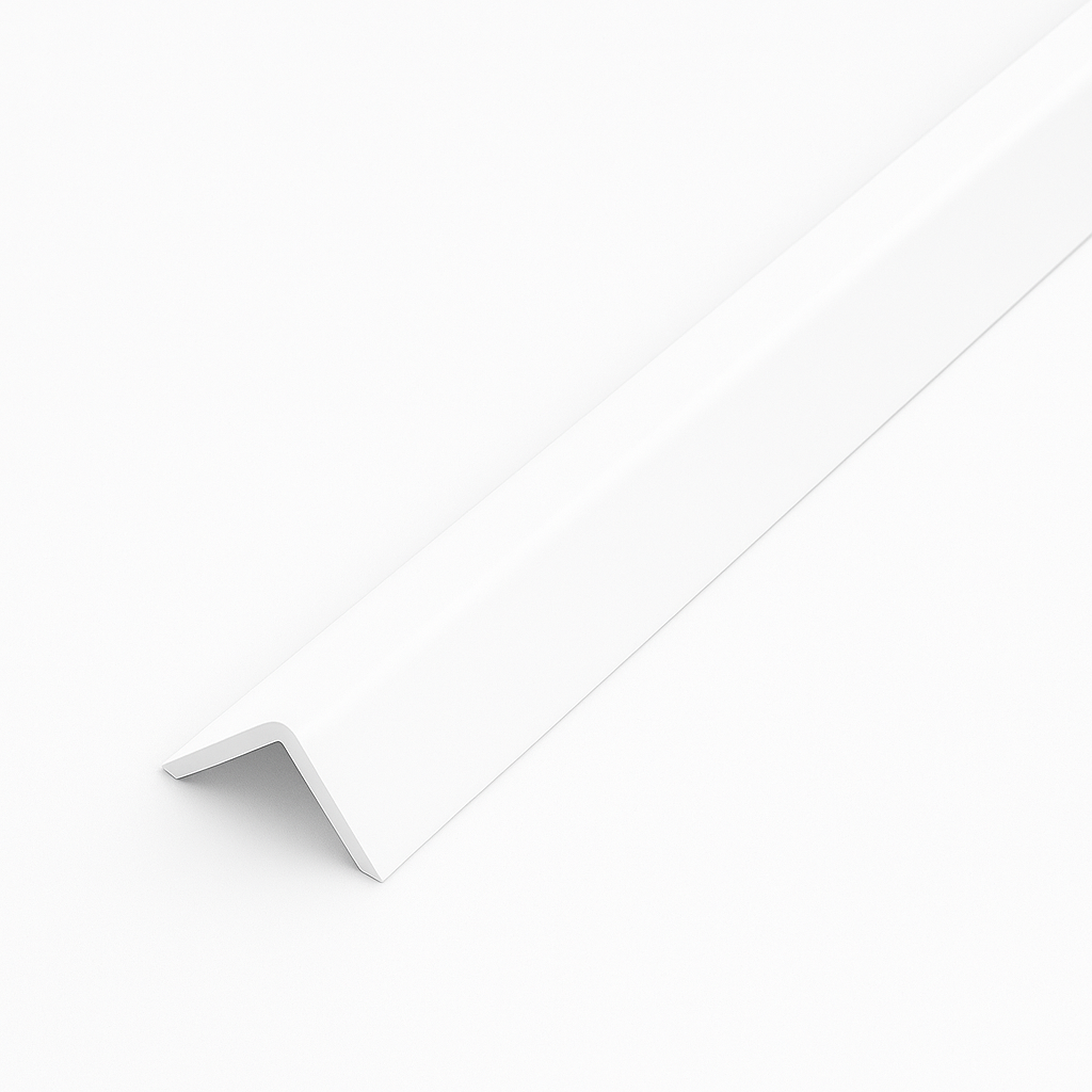 White 1 Metre UPVC Angle 50 x 50mm Corner Trim
