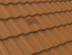 Manthorpe Terracotta Castellated Tile Vent with Adaptor Kit for Clay and Concrete Tile Roofs