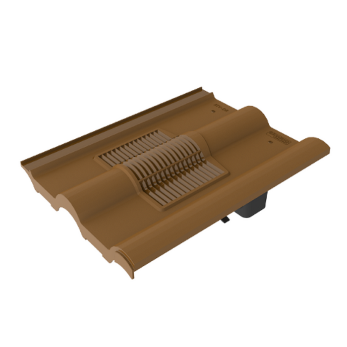 Timloc Brown Double Roman Roof Tile Vent