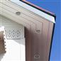 100 Pack 68mm White Plastic Round Soffit Air Vents