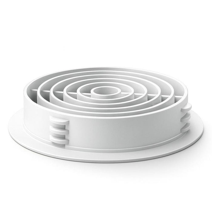 75 Pack 68mm White Plastic Round Soffit Air Vents