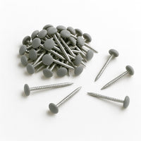 1500 Pack 40mm Agate Grey UPVC Poly Top Pins Nails