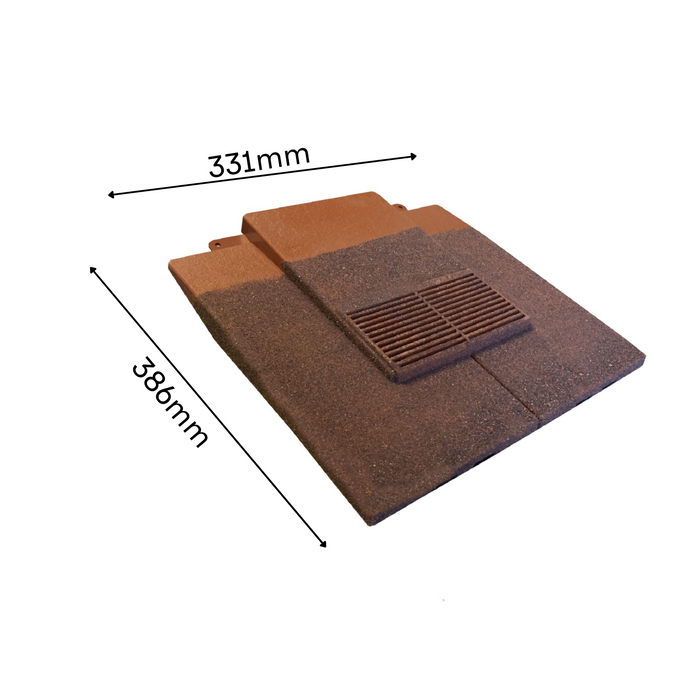 Manthorpe Granulated Light Brown Plain Tile Vent