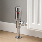 Kartell Refined Angled Chrome TRV 15mm Thermostatic Radiator Valve