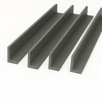 4 x Anthracite Grey Unequal Angle 70mm x 30mm x 1  Metre