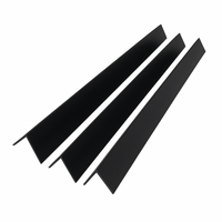 3x Black Rigid Angle – 40mm x 40mm x 1m PVC Corner Trim
