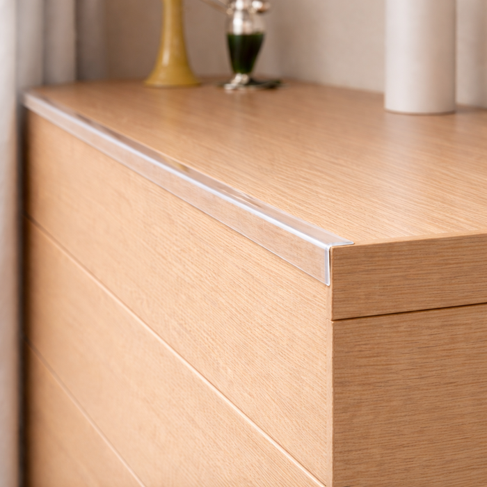 5 x 40x40mm Clear Angles x 1 meter