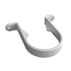 4 x White Round 68mm Downpipe Brackets Freeflow