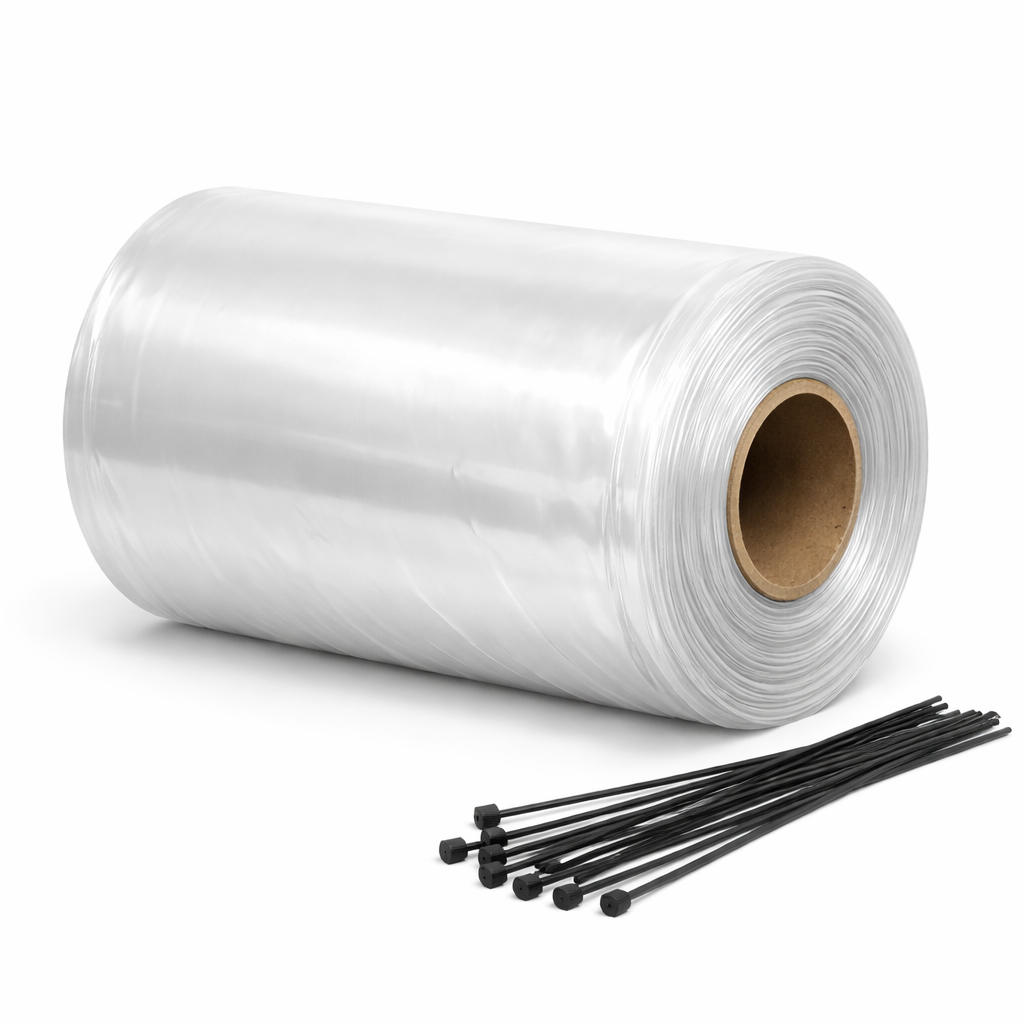 25 Metre Temporary Rainwater Downpipe 4 Inch 250 Gauge Kit
