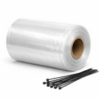 10 Metre Temporary Rainwater Downpipe 4 Inch 250 Gauge Kit for Gutter Outlets Storm Water Drainage