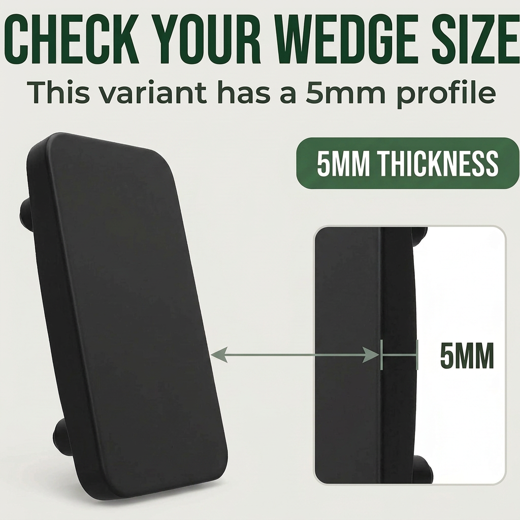 20 x 5mm Black Striker Plates