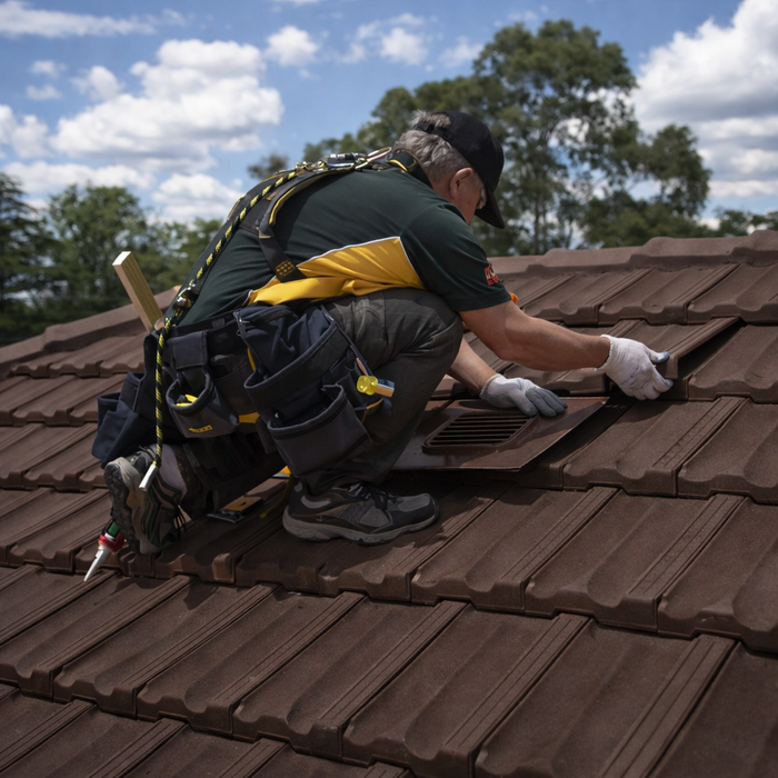 Timloc Brown Thin Leading Roof Tile Vent
