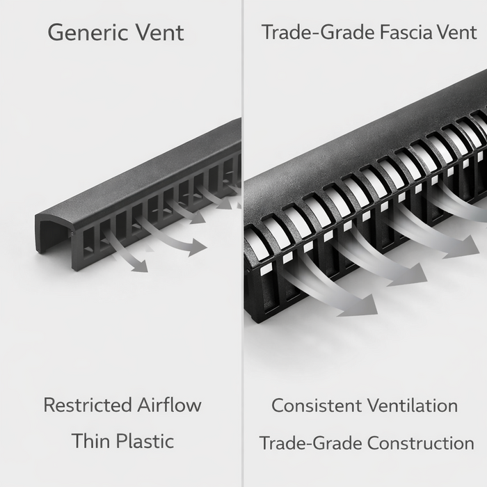 30 x Over Fascia Vents 1 Metre x 25mm