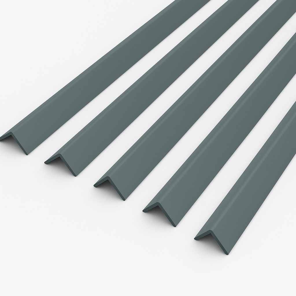 5 x Anthracite Grey Rigid Angle 50mm x 50mm x 1  Metre  ^