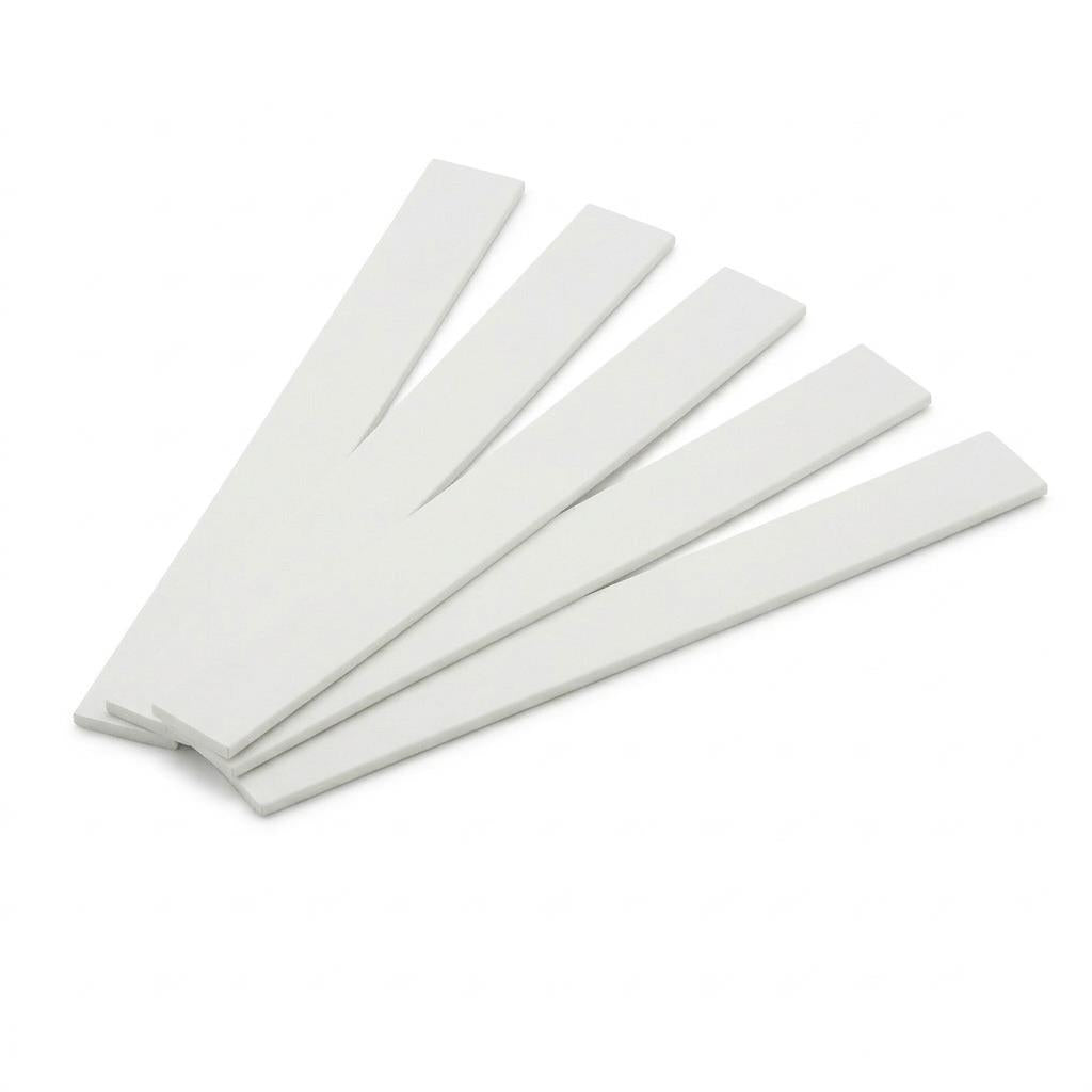 5 x 50mm White PVC Flat Bar x 1 Metre