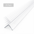 25 x 40x40mm Clear Angles x 1 meter