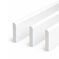 3 Pack White uPVC D-Mould Trim 65mm x 1m
