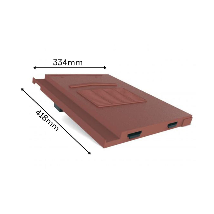 Manthorpe Antique Red Non-Profile Tile Vent  With Adaptor