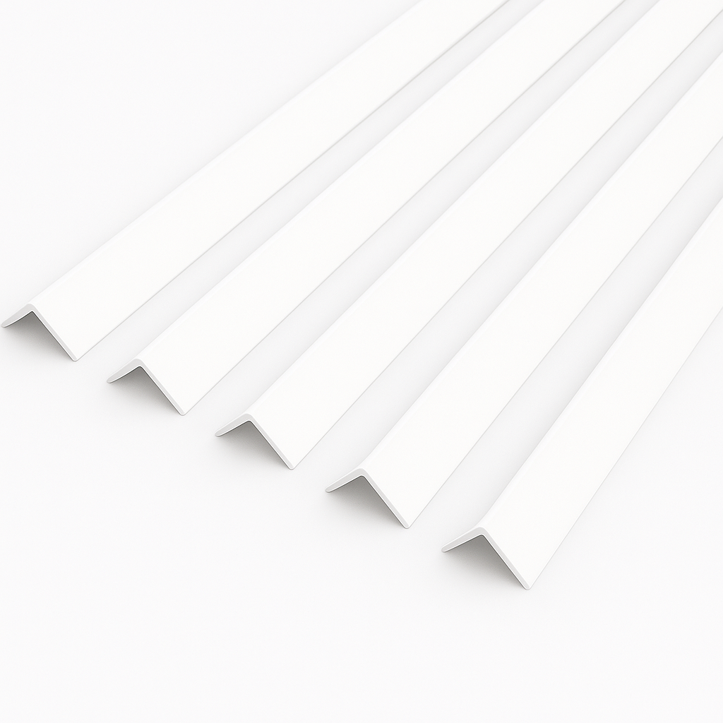 1 Metre UPVC Plastic Rigid Angle Corner Cover Trim 90 Degree