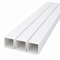3 x 50mm White PVC Box Section 1 Metre Length