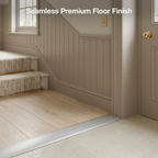 2 x Matt Silver Wide Cover Strip Floor Transition 38mm x 89.5cm