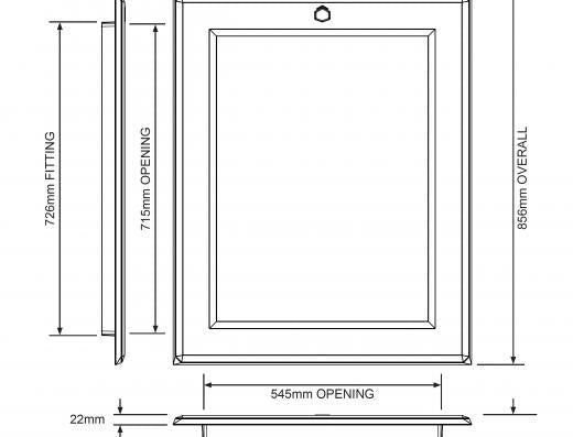 Manthorpe Loft Hinged Access Door GL251