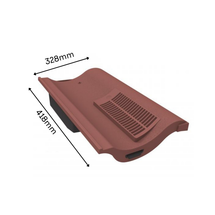 Manthorpe Antique Red Single Pantile Roof Tile Vent, Marley Anglia, Redland Fenland & Sandtoft
