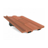 Manthorpe Terracotta Double Pantile Tile Vent with Adaptor Kit for Concrete Tile Roofs