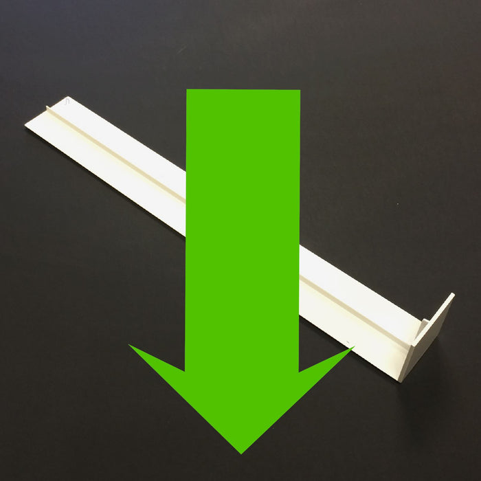 UPVC Plastic Fascia Board Straight Butt Joint White 300mm Square Edge Profile