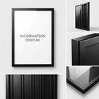 Matte Black Outdoor 720 x 295mm Display Case