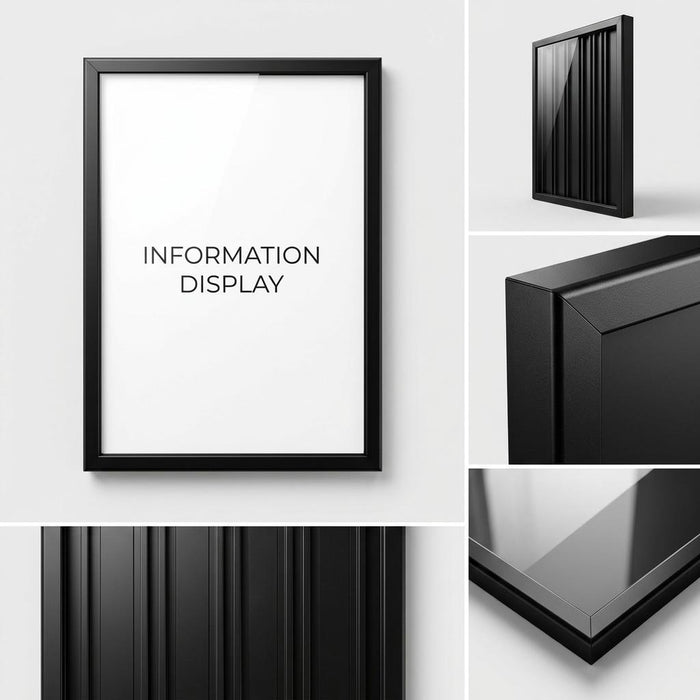 Matte Black Outdoor 720 x 295mm Display Case