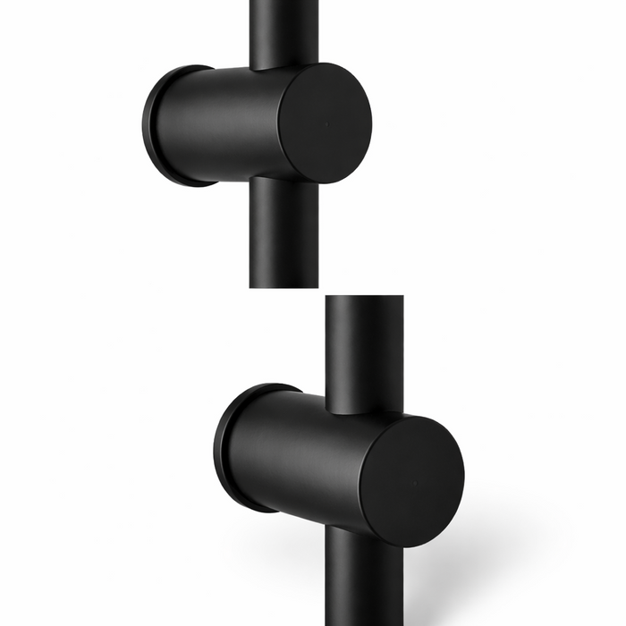 Kartell Nero Round Slide Rail Kit Matte Black