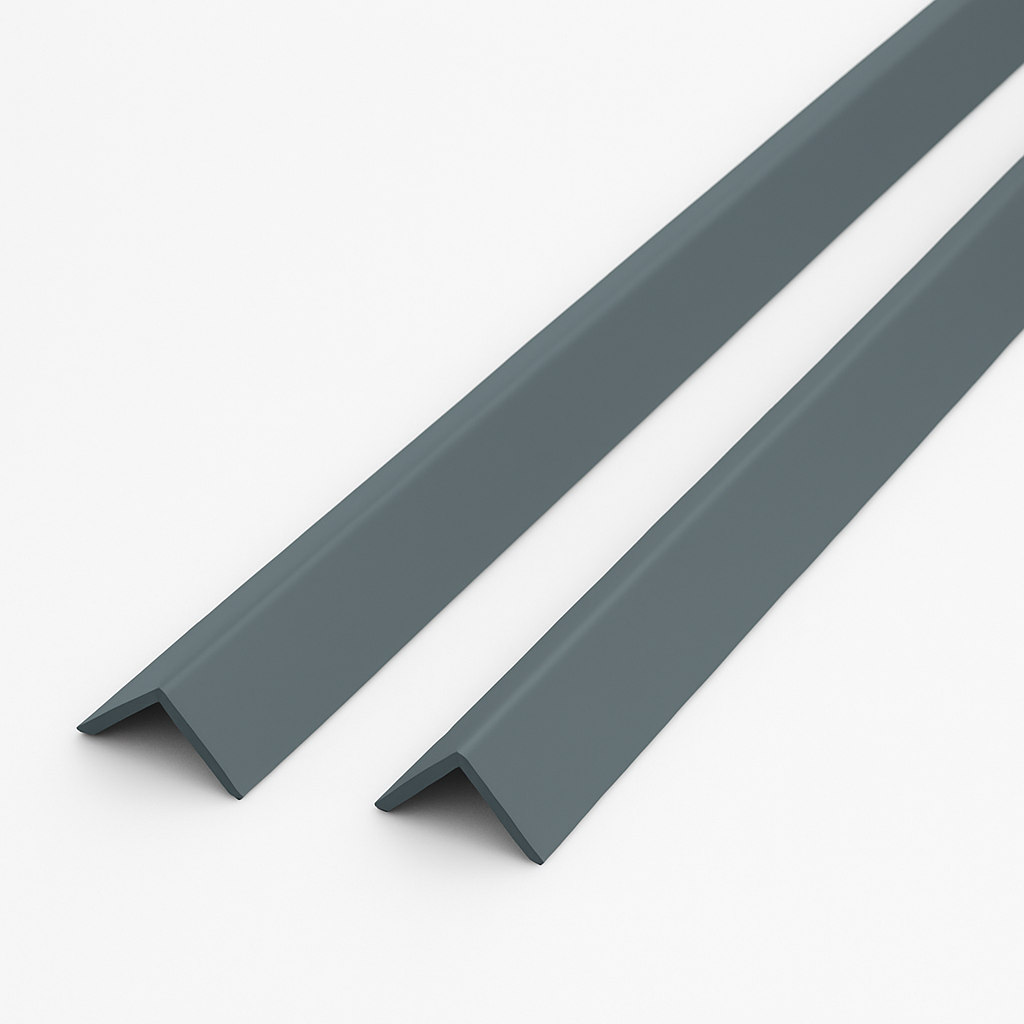 2 x Anthracite Grey Rigid Angle 50mm x 50mm x 1  Metre  ^