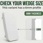 2 x 6mm White Striker Plates