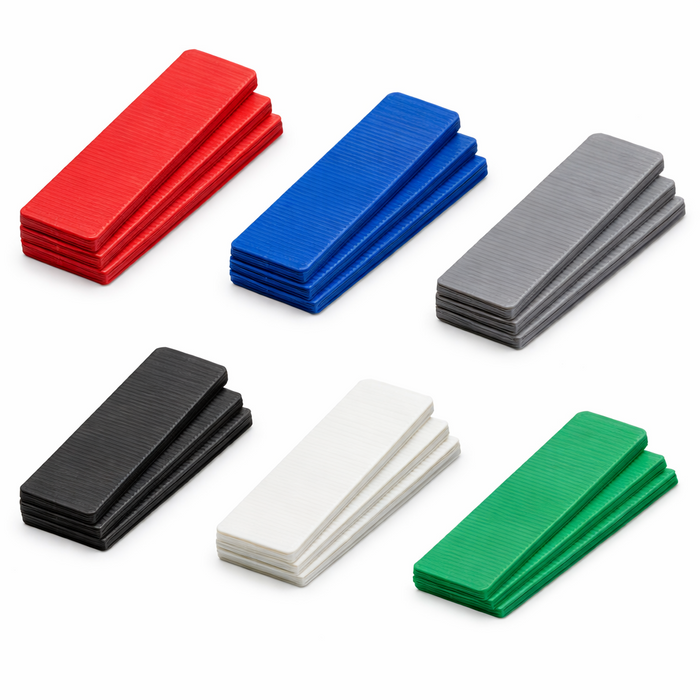 300 x Plastic Window & Glazing Spacer Packers 1mm - 6mm