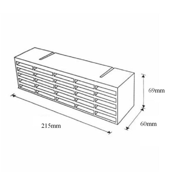 10 x Timloc White Air Bricks     (0263) ^^