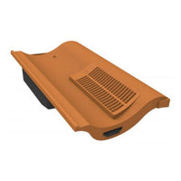 Manthorpe Terracotta Single Pantile Tile Vent with Adaptor Kit for Concrete Tile Roofs
