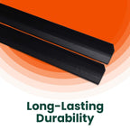 3 x Black Rigid Angle – 10mm x 10mm x 1 Metre PVC Corner Trim