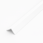 10 Pack White 1 Metre UPVC Plastic Rigid Angle 50 x 50mm Corner Cover Trim 90 Degree
