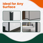 4 x Anthracite Grey Unequal Angle 70mm x 30mm x 1  Metre