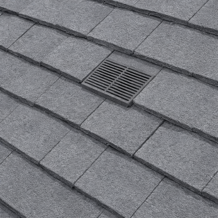 Plain Roof Tile Vent - Grey