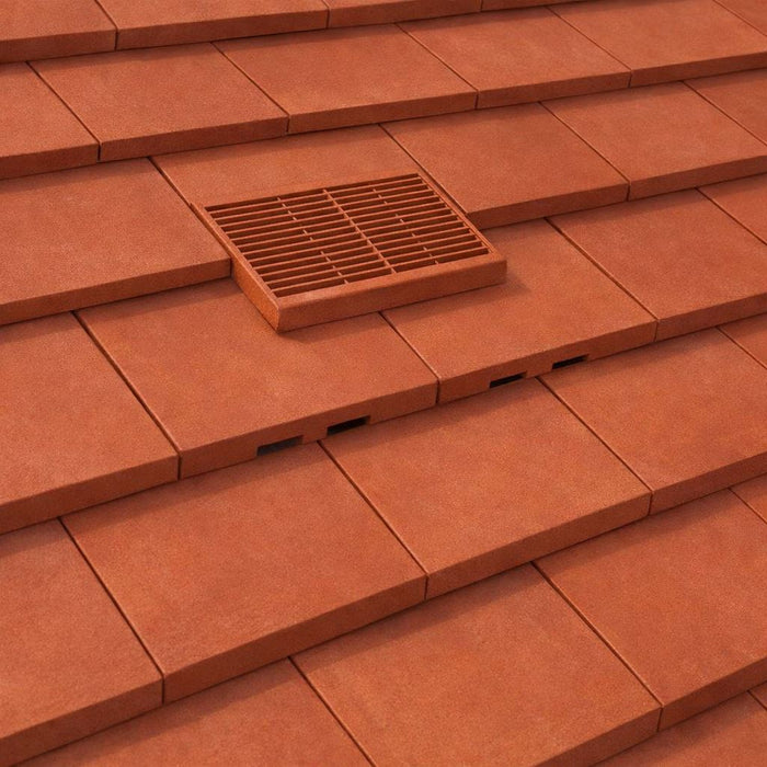 Manthorpe Terracotta Plain Tile Vent with Adaptor Kit for Clay and Concrete Roofs