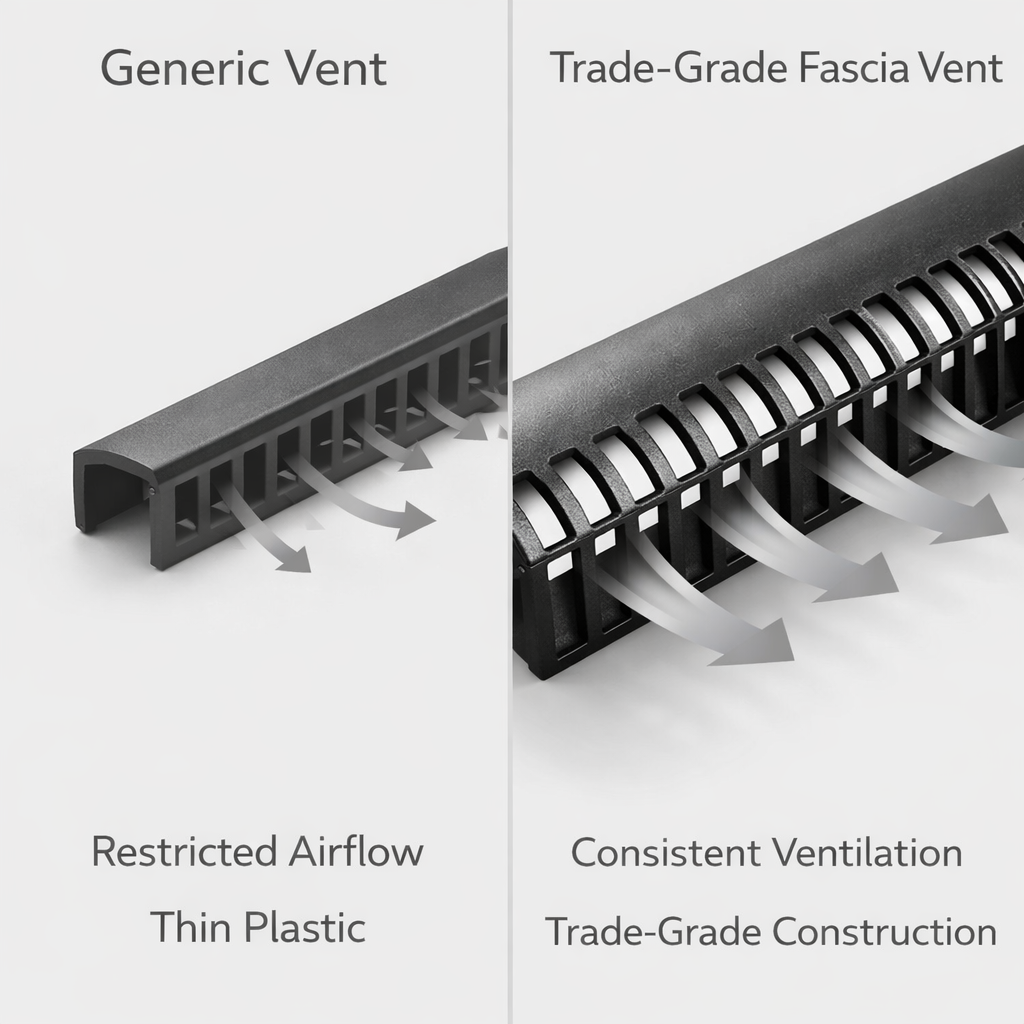 60 x Over Fascia Vents 1 Metre x 25mm